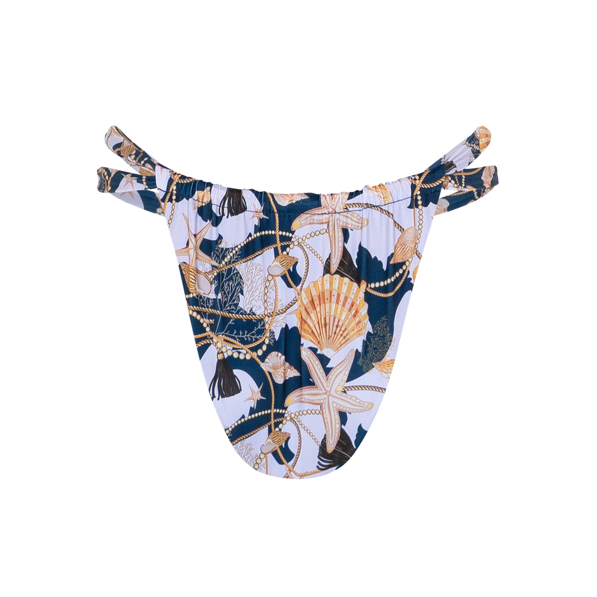 Nautical Double Strap Bikini Bottom