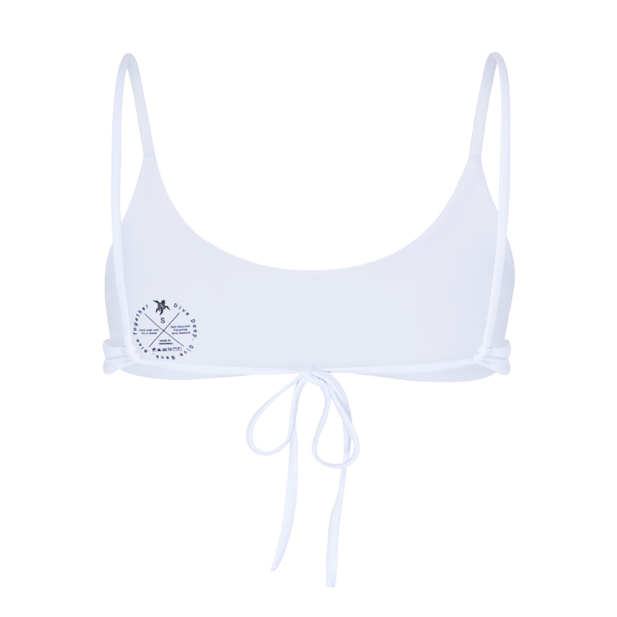 White Camisole Bikini Top