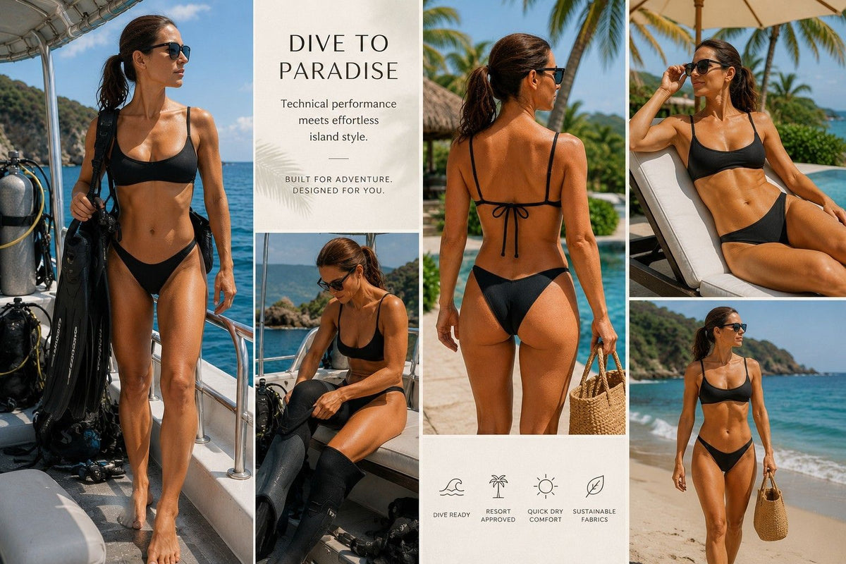 Black Camisole Bikini Top