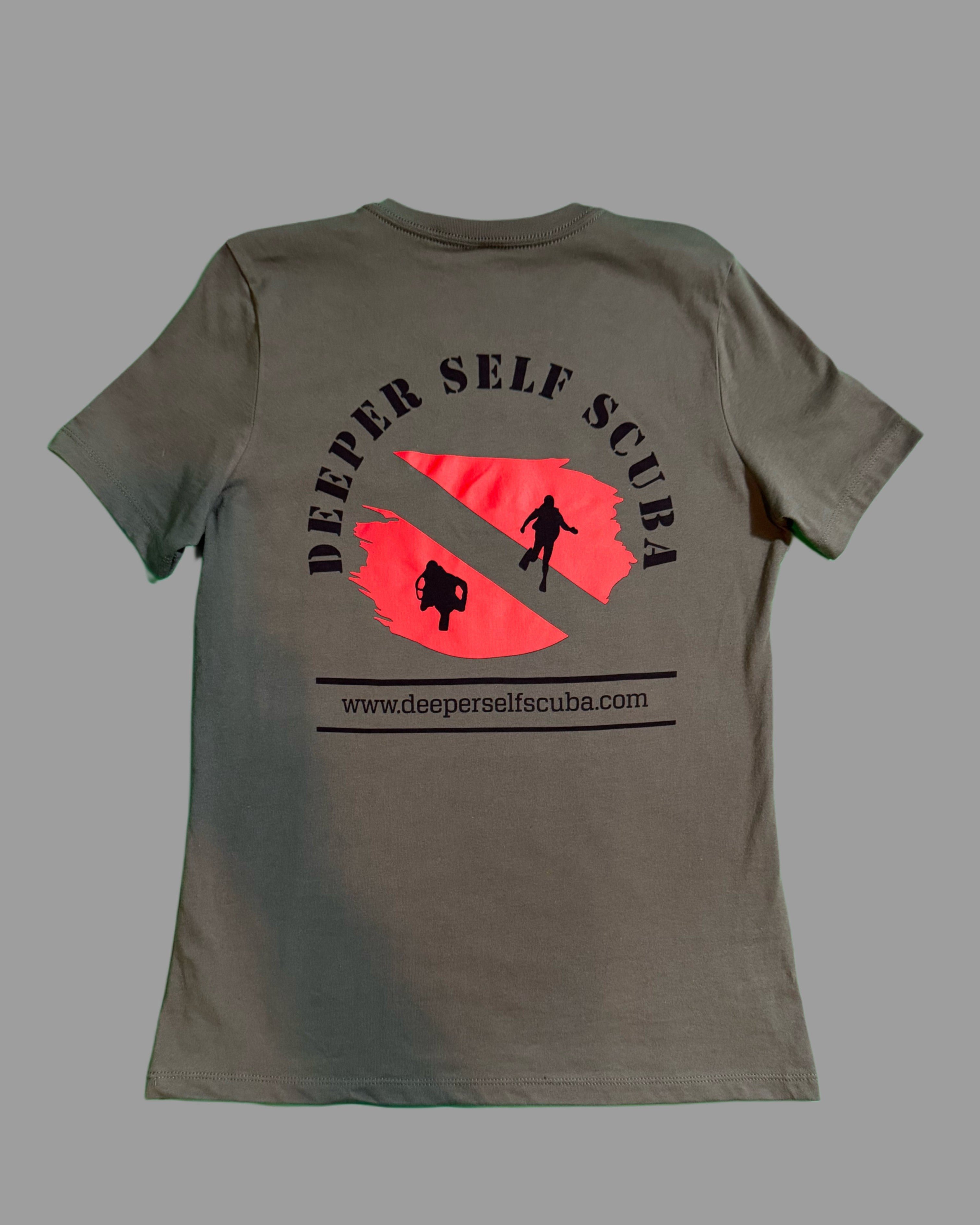 DSS Women's Army Green Deeper Self Scuba Tee