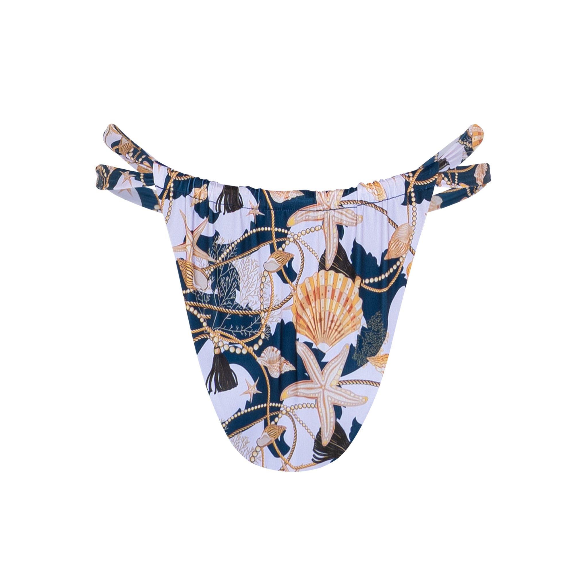 Nautical Double Strap Bikini Bottom