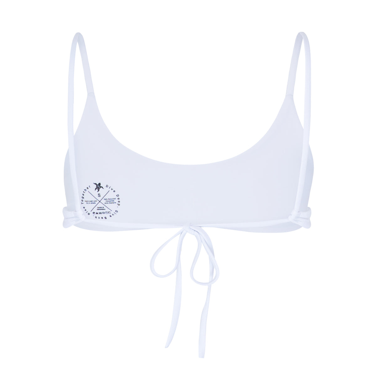 White Camisole Bikini Top