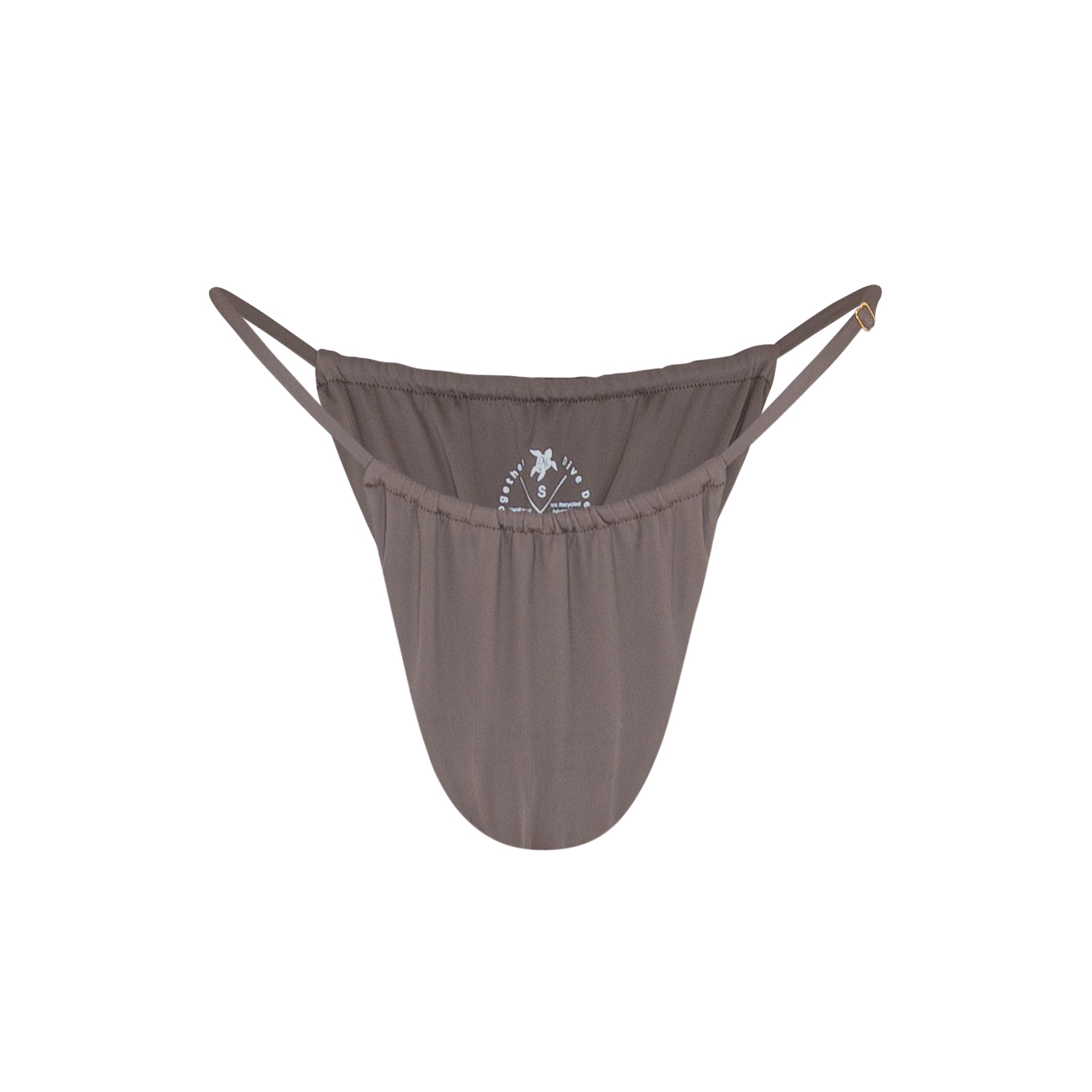 Latte Adjustable String Bikini Bottom
