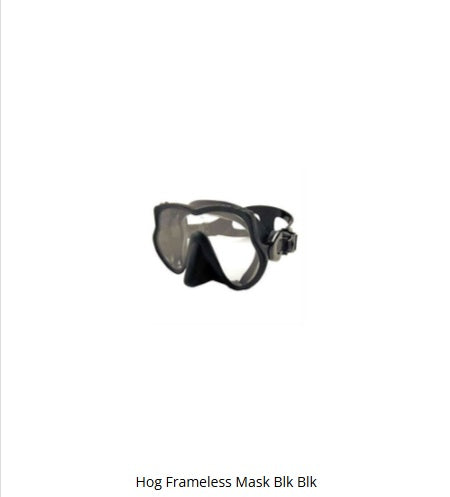 Hog Frameless Mask Blk Blk