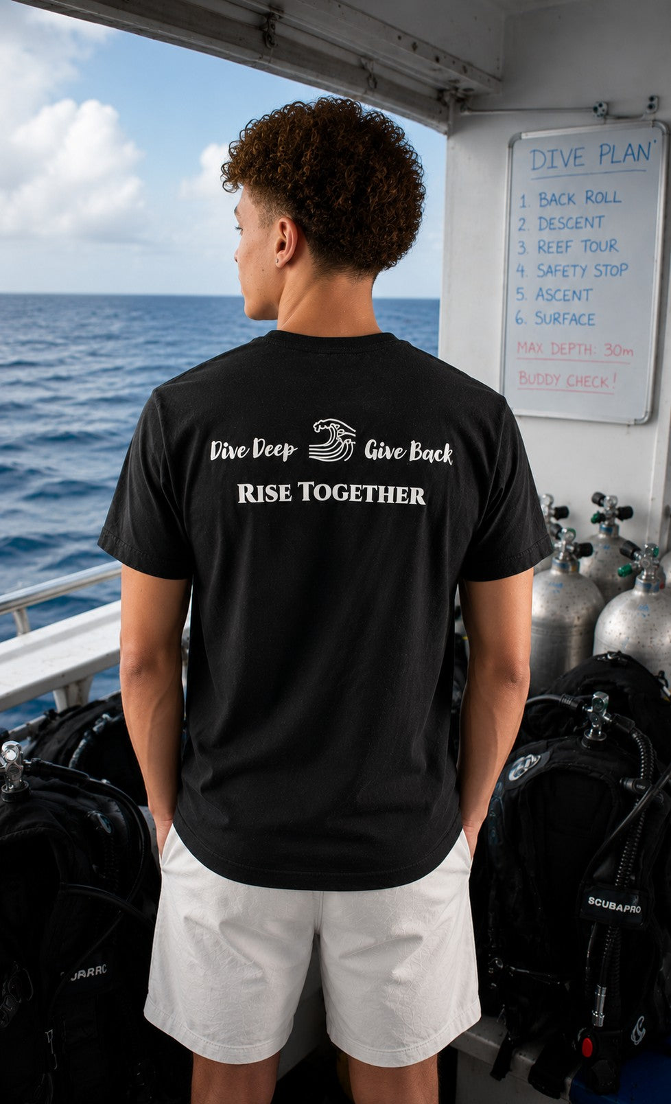 DSS Men's Classic Black Logo Soft Tee