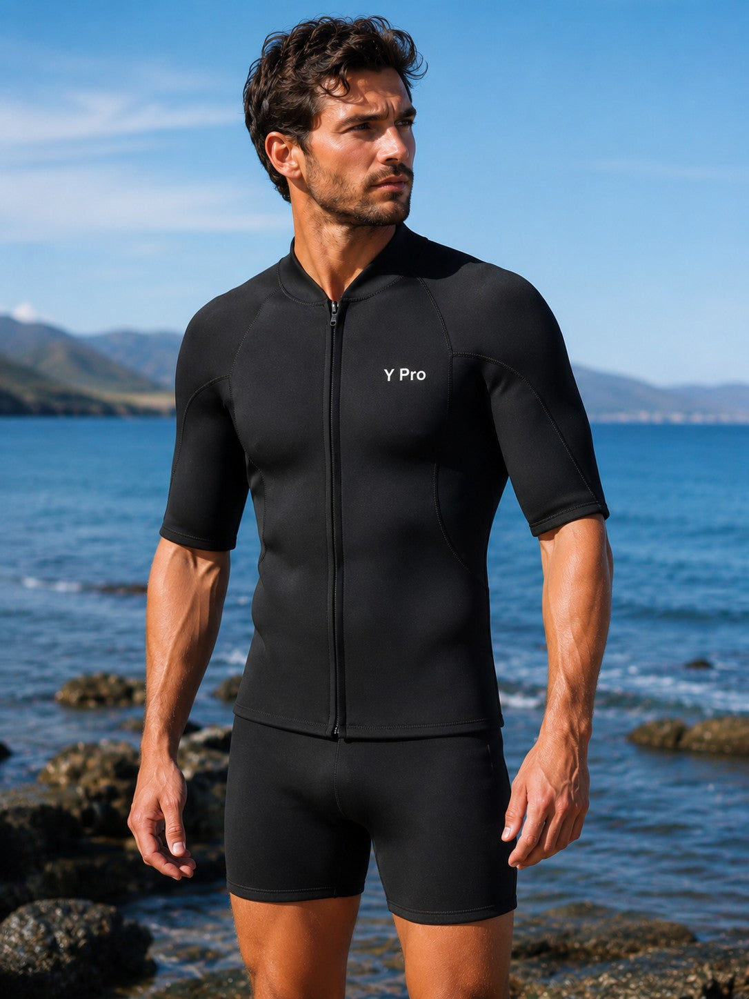DSS Short Sleeve Men's 2mm Wetsuit Jacket
