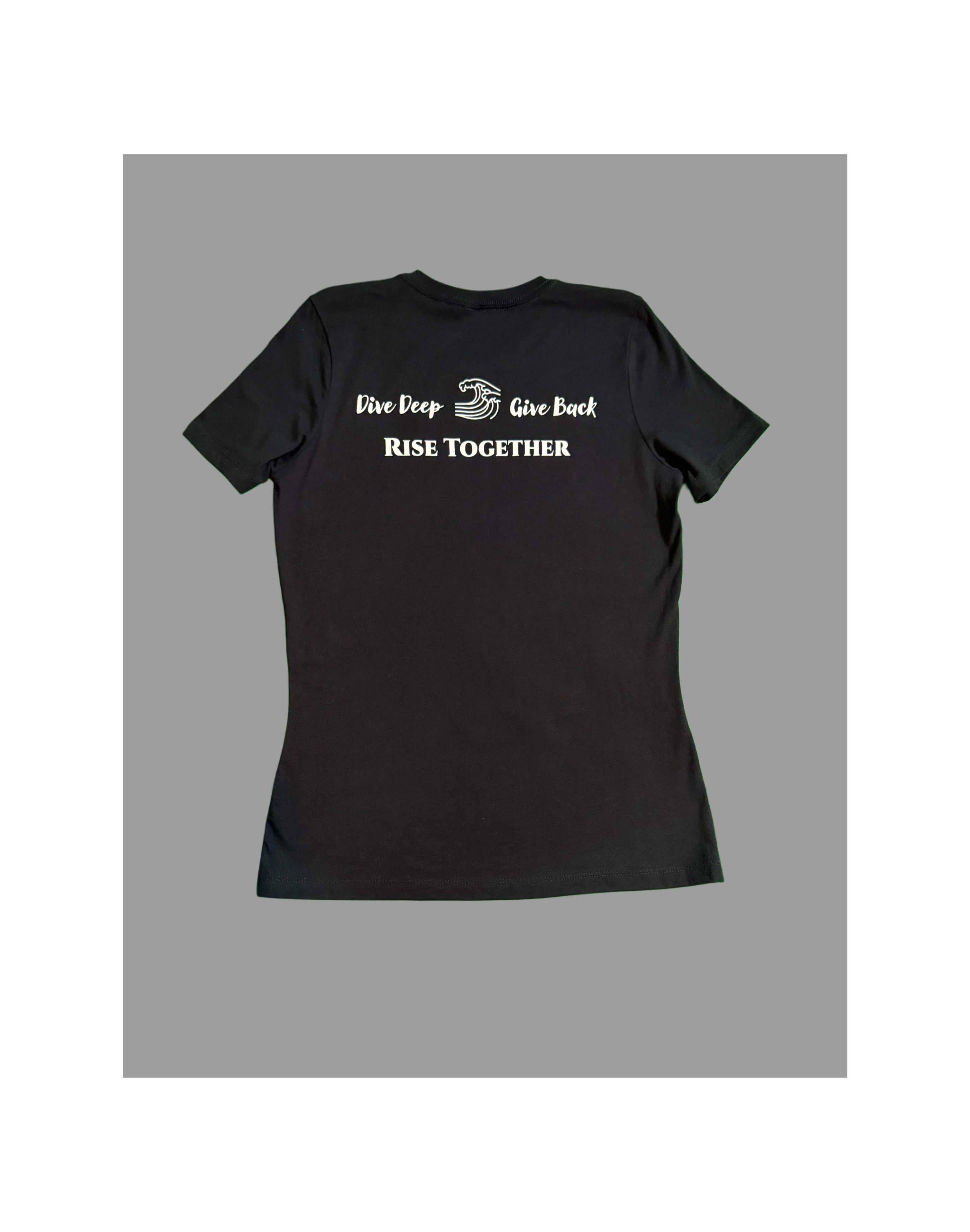 DSS Women's Black Logo Relaxed Jersey Tee
