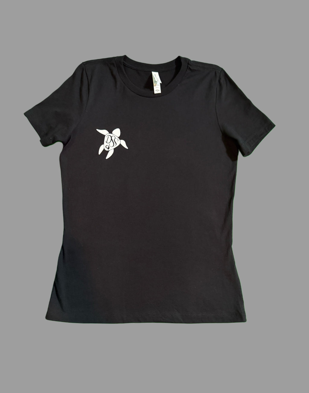 DSS Women's Black Logo Relaxed Jersey Tee