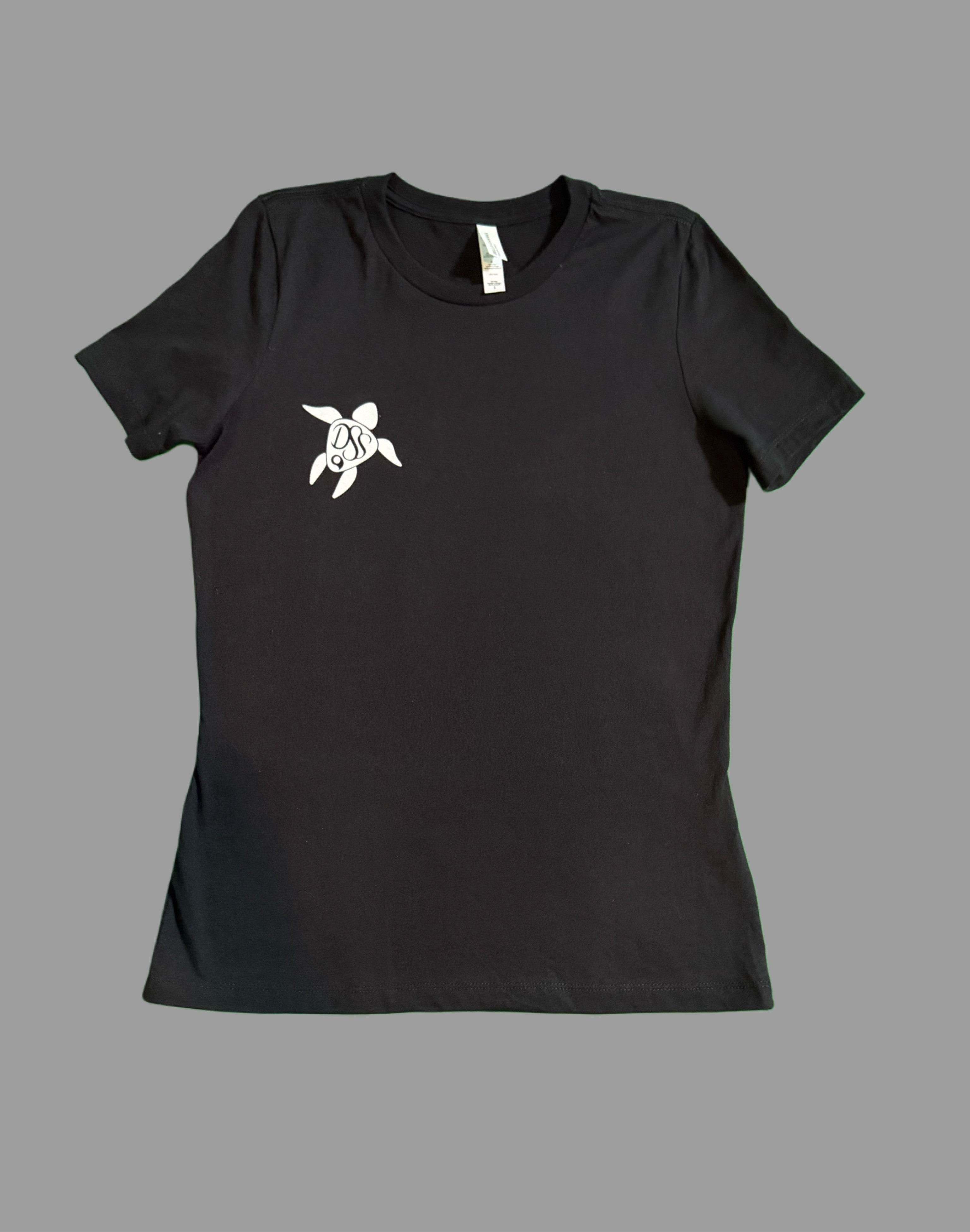 DSS Women's Black Logo Relaxed Jersey Tee