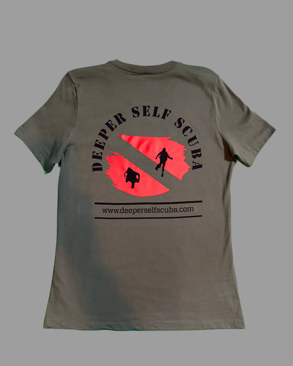 DSS Women's Army Green Deeper Self Scuba Tee